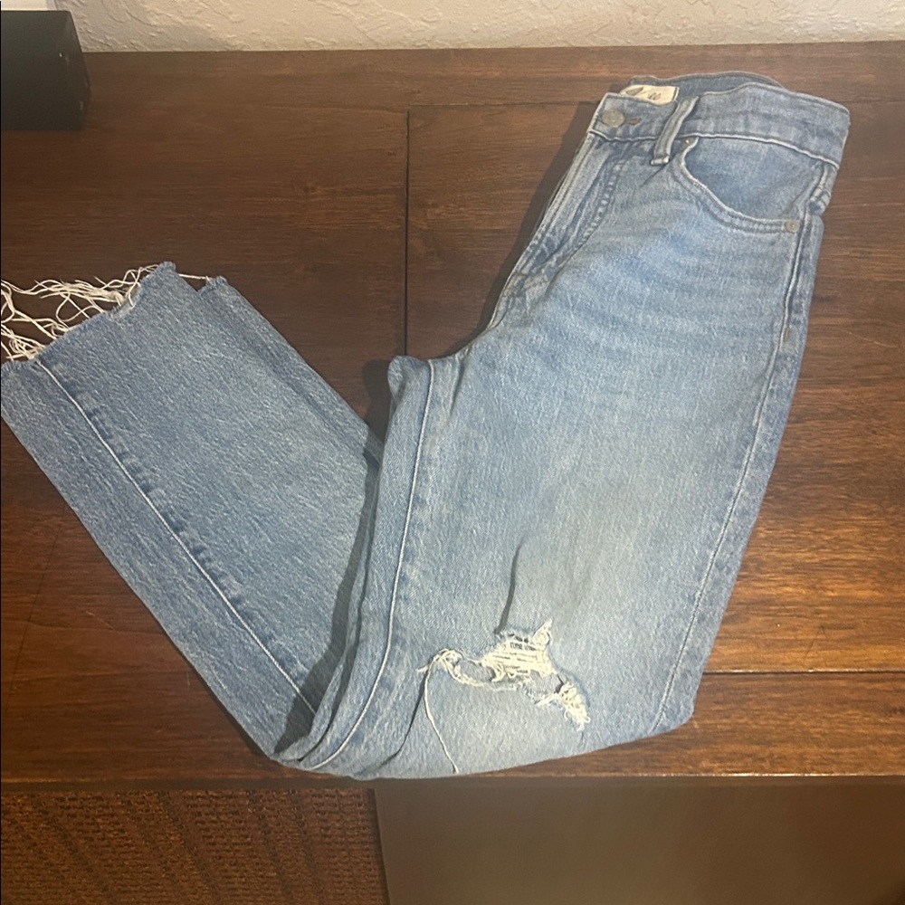 Madewell Light Blue Distressed Women Jeans